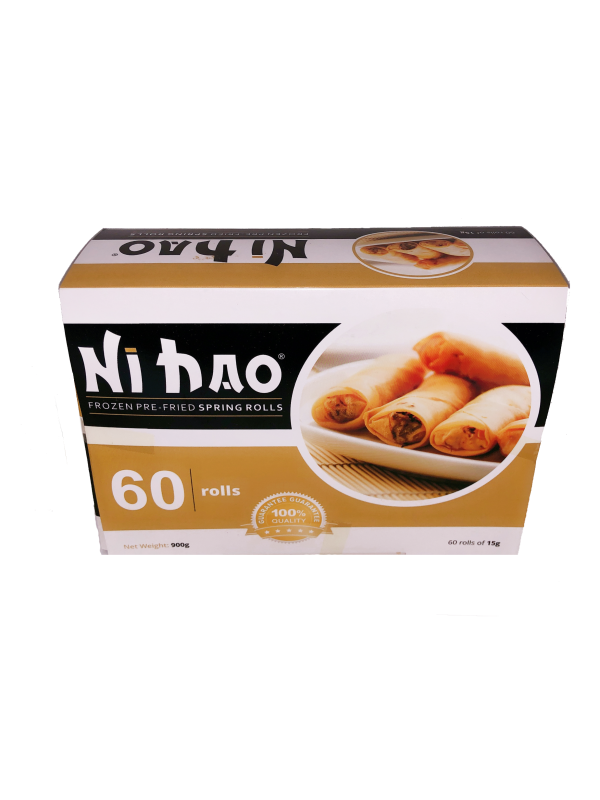 Nihao Pre Fried Mini Spring Rolls 900g (60x15gr)