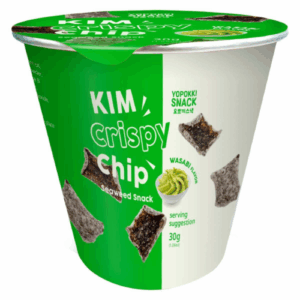 Yopokki Kim Crispy Chip ( Seaweed Snack) Wasabi flavor 30g