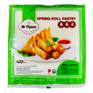 Pastry For Spring Rolls 215mm 550GR (40Sheets) (Mr.Popiah )