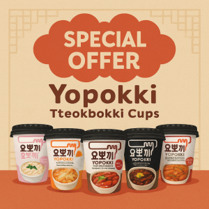 SUPER OFFER! YOPOKKI  Korean Tteokbokki 4pcs!